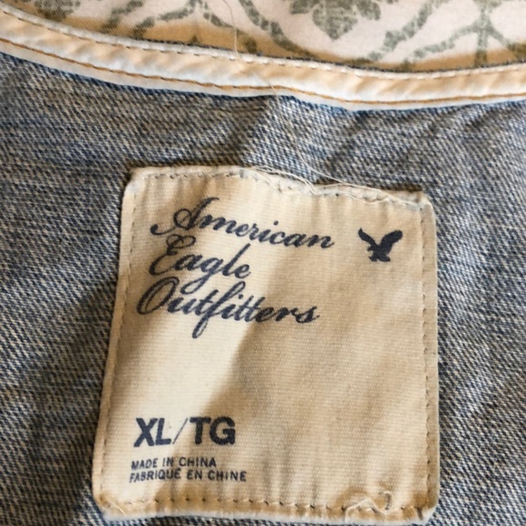American Eagle Outfitters Blue Denim Vest - Picture 2 of 3